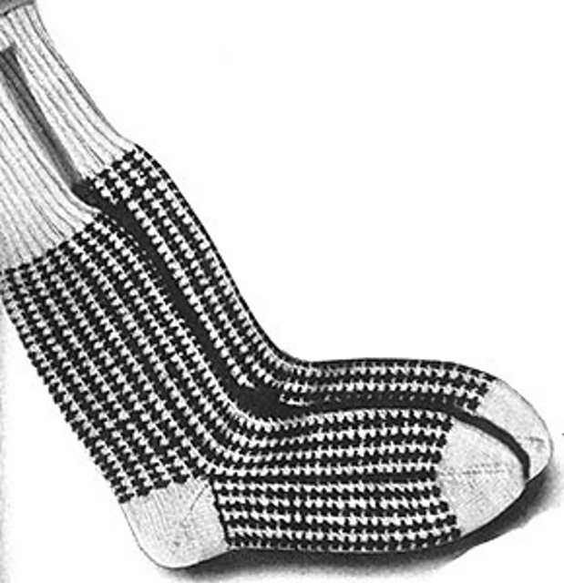 Checked Socks #377