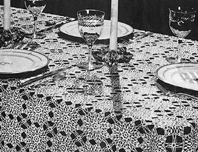 Frost Flowers Tablecloth #7301
