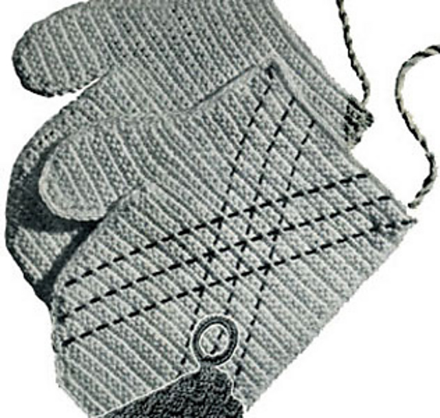 Mittens Potholder #9222
