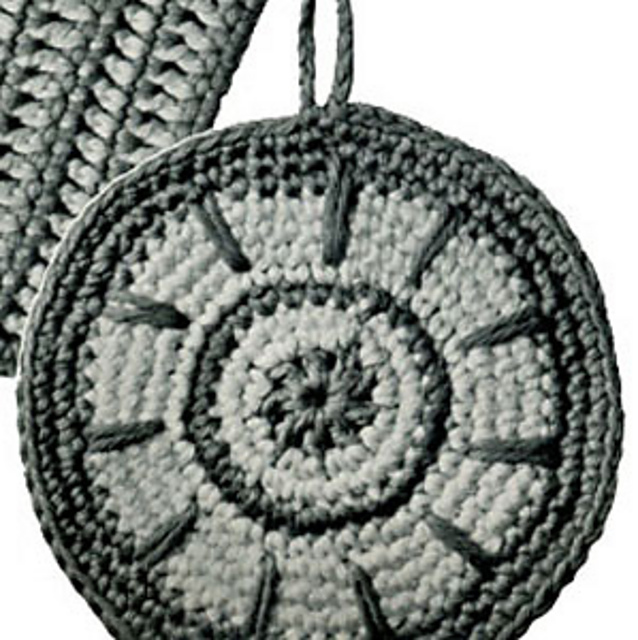 Spoked Wheel Potholder #9210