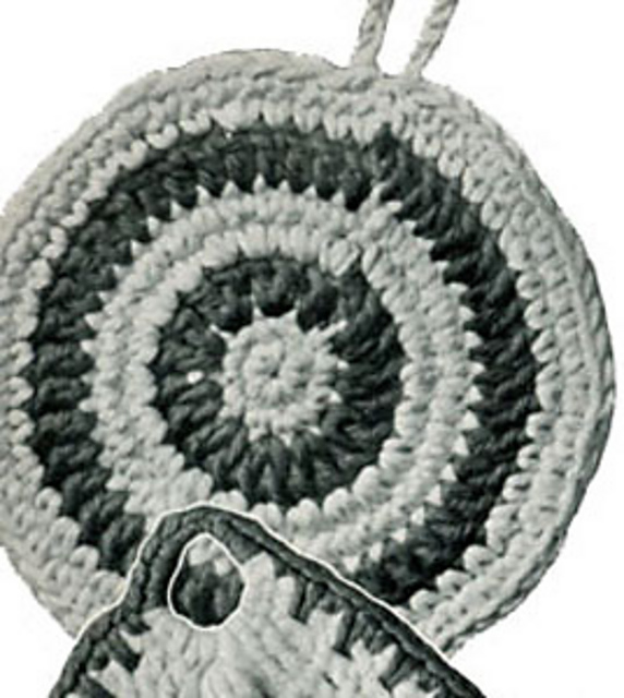 Striped Circle Potholder #9214