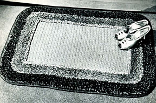 Loop Stitch Border Rug #5104