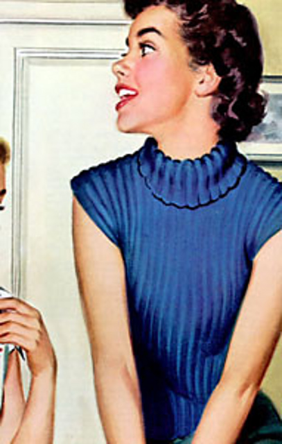 Sleeveless Turtleneck Sweater #C-151