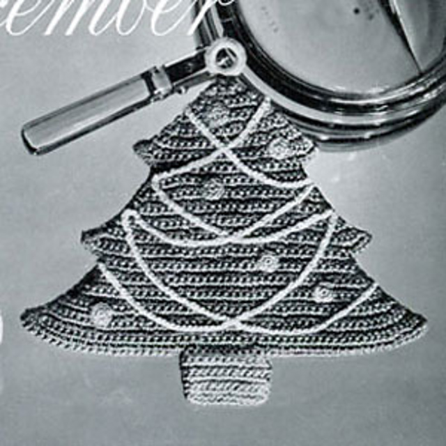 Xmas Tree Pot Holder #S-372