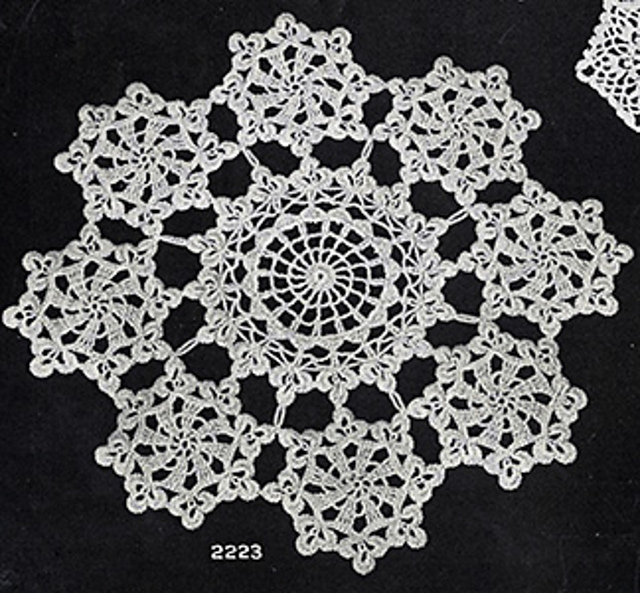 Ravelry: 656 Clover Leaf Doily #2223 pattern by Cecilia Vanek