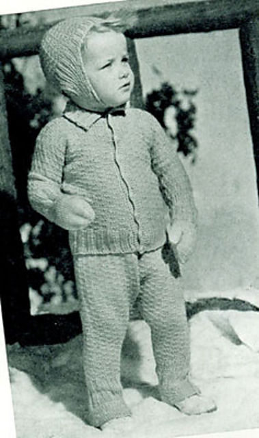 Legging Suit, Cap & Mittens Set #4311