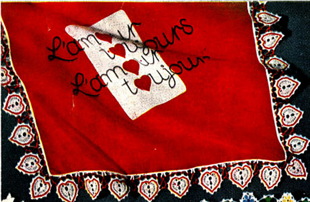 Heart Handkerchief Edging #S-146