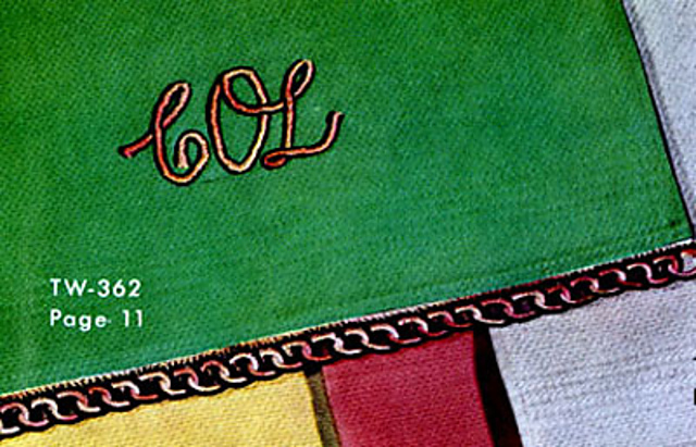 Monogram Guest Towel #TW-362