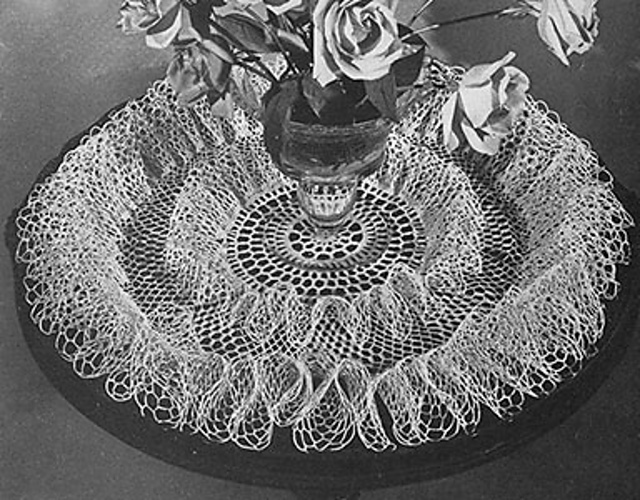 Rose Ruffle Doily #D-130