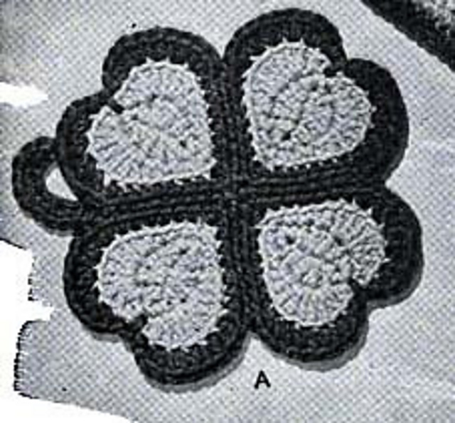 Four Leaf Clover Pot Holder #8A