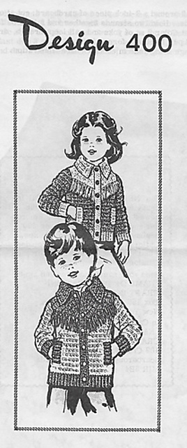 400 Boy's and Girl's Crocheted Jacket