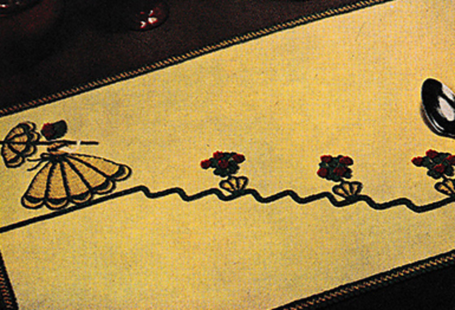 Going to Tea Table Doily #6