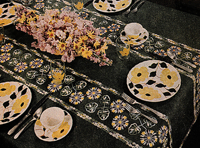 Summer Entertainment Tablecloth Applique #4
