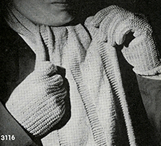 Man's Knitted Gloves #3116