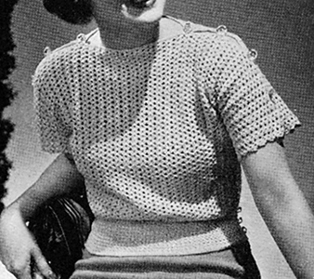 Jiffy Crochet Pullover #1176