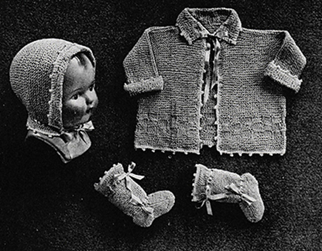 Knitted Baby Set #612