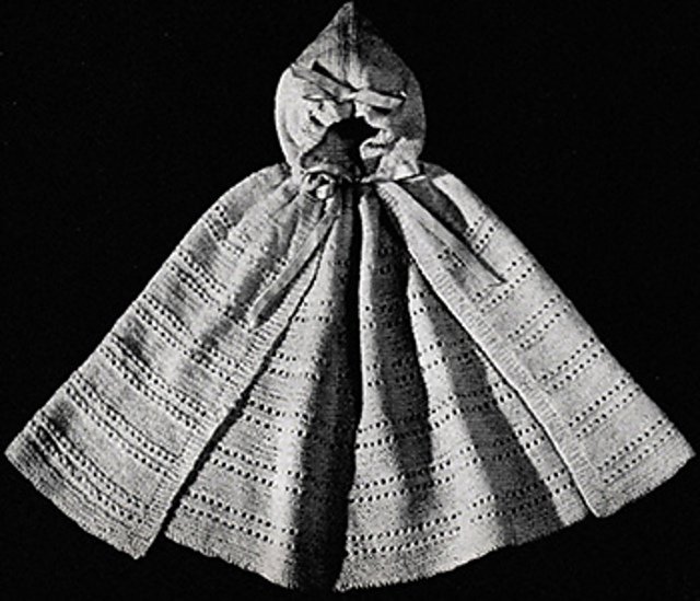 Knitted Cape with Hood