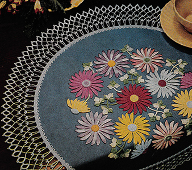 Flower Show Table Doily #1