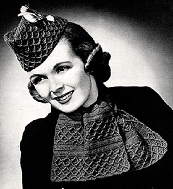 Glengarry Scarf & Hat Set #2389