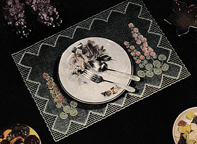 Hollyhock Place Mat #12