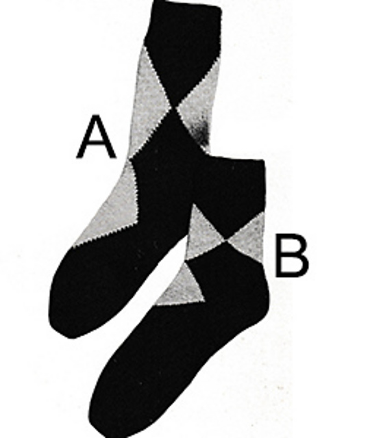 Men's Argyle-Type Socks #5709A