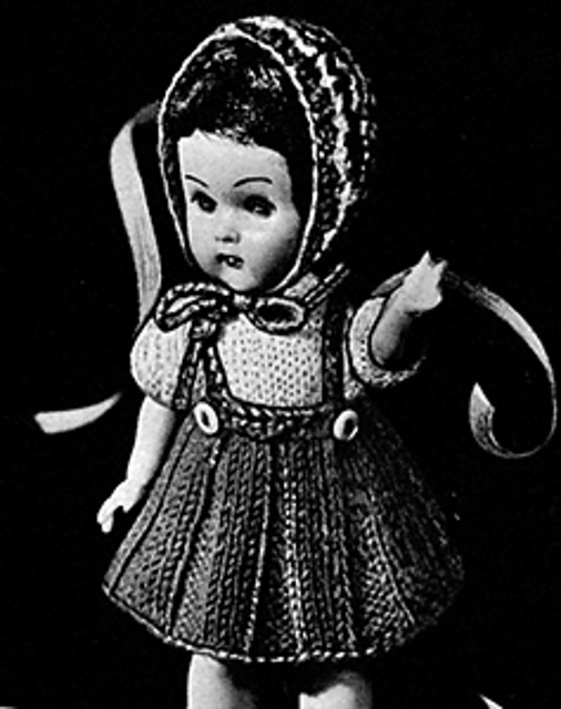 Knitted Suspender Skirt, Sweater and Jibber