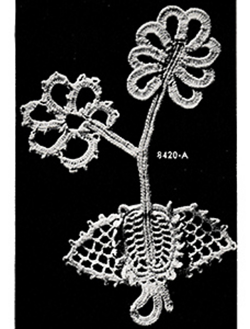 Stem and Leaf Motif #8420-A