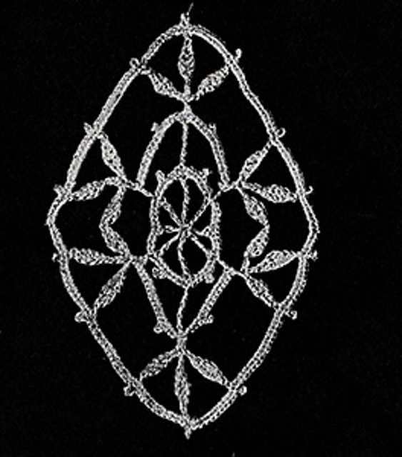 Oblong Medallion with Leaves