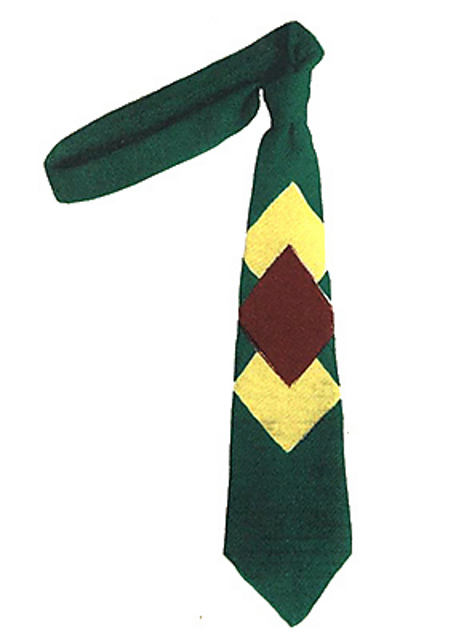 Diamond Overlay Necktie #5004T
