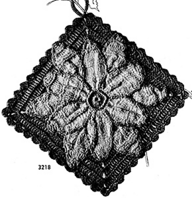 Flower Potholder #3218