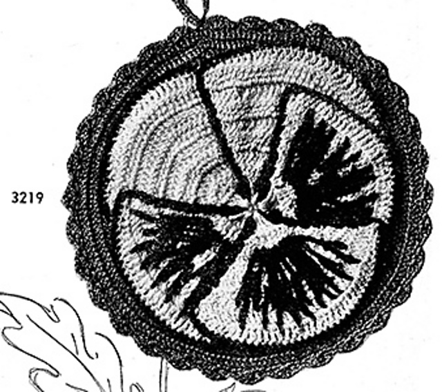 Pansy Potholder #3219