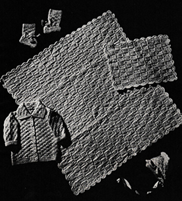 Baby’s Six-Piece Knitted Set, #6008