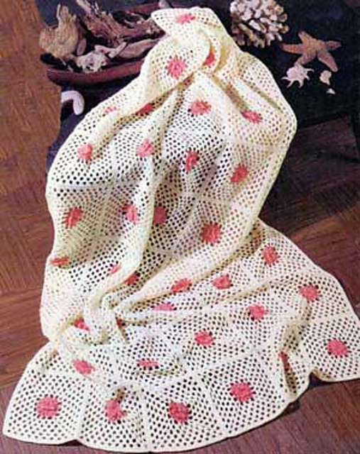 Flower Square Afghan No. 6402