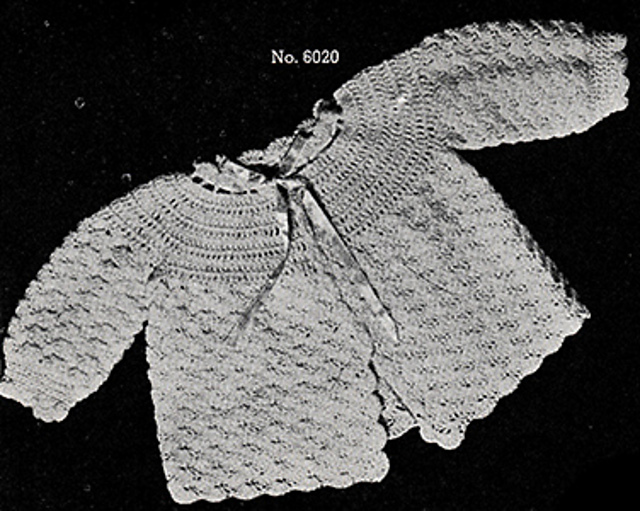 Baby's Crocheted Sacque #6020