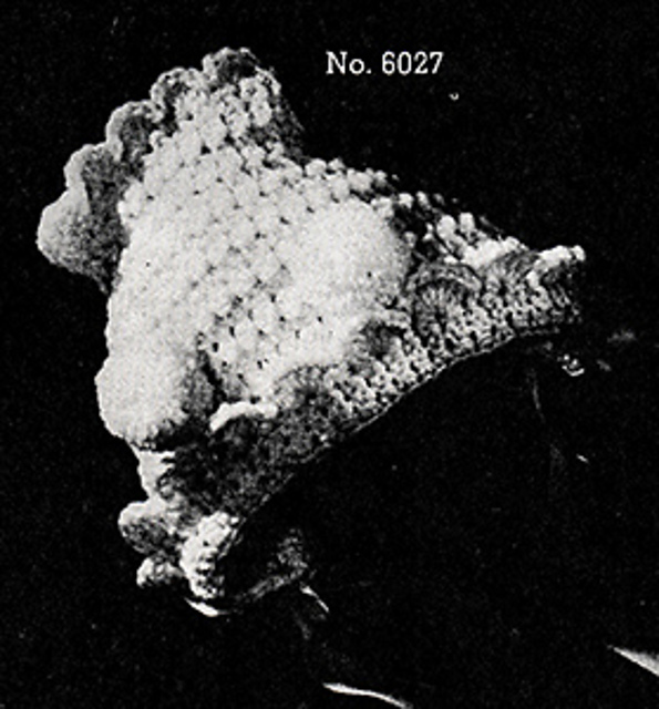 Baby's Crocheted Bonnet #6027