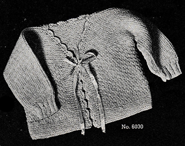 Baby's Knitted Jacket #6030