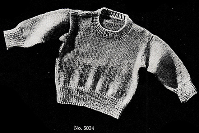Baby's Knitted Slipover #6034