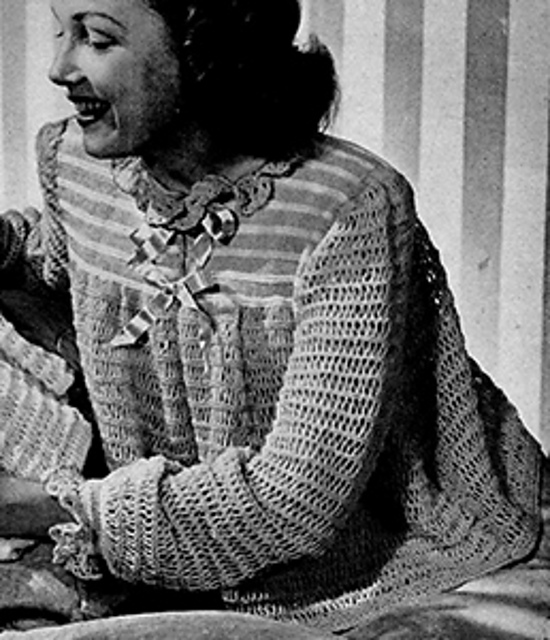 Knitted Bed Jacket #4802