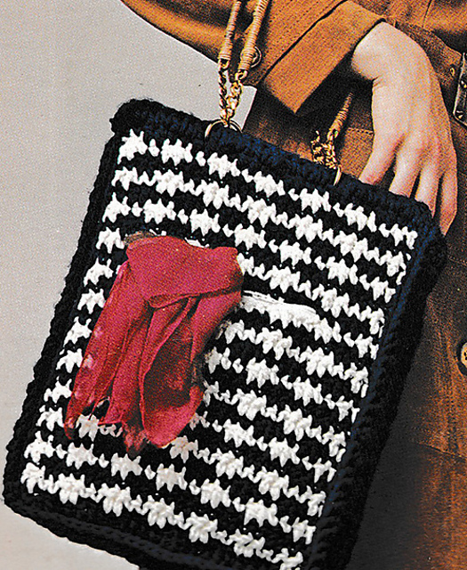 Hound's Tooth Tote TAB-2