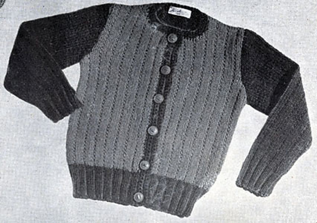 Two Tone Cardigan #154
