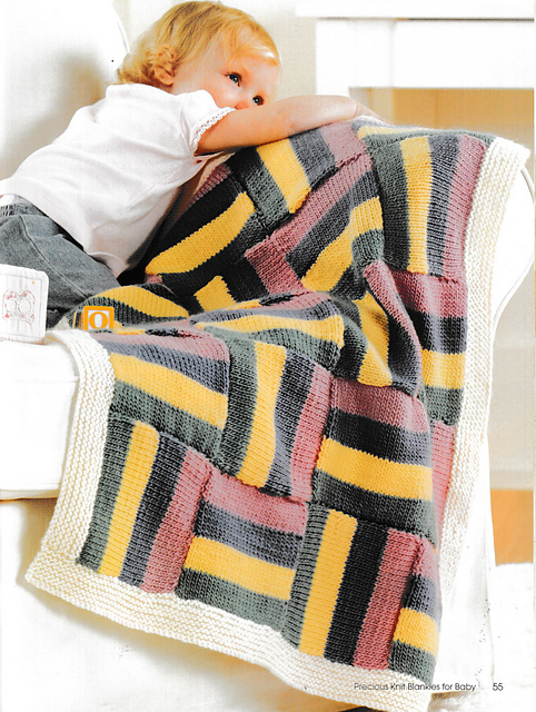 Striped Patchwork Blanket