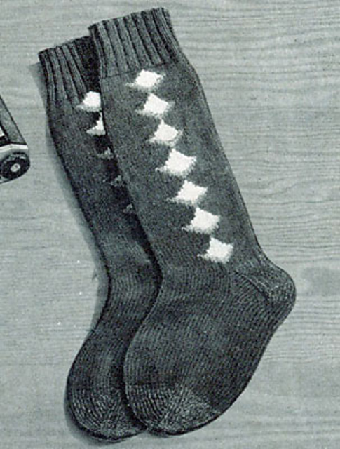 Argyle Clock Socks #306