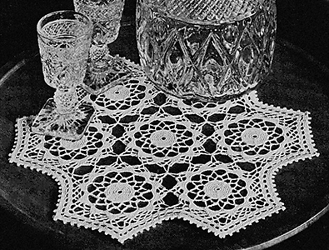Simple Circle Motif Doily #4409