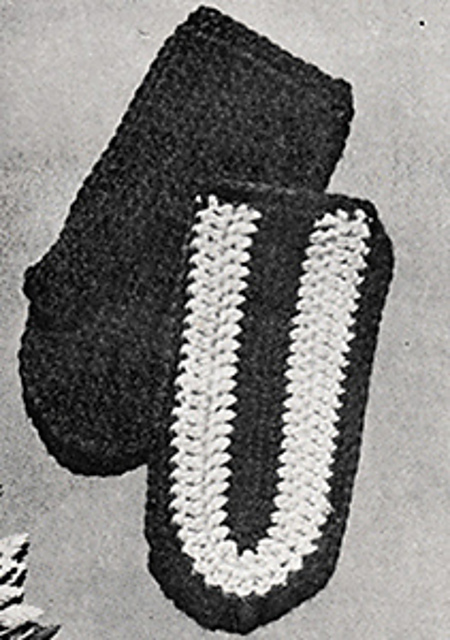 No. 487 Crocheted Children's Mittens