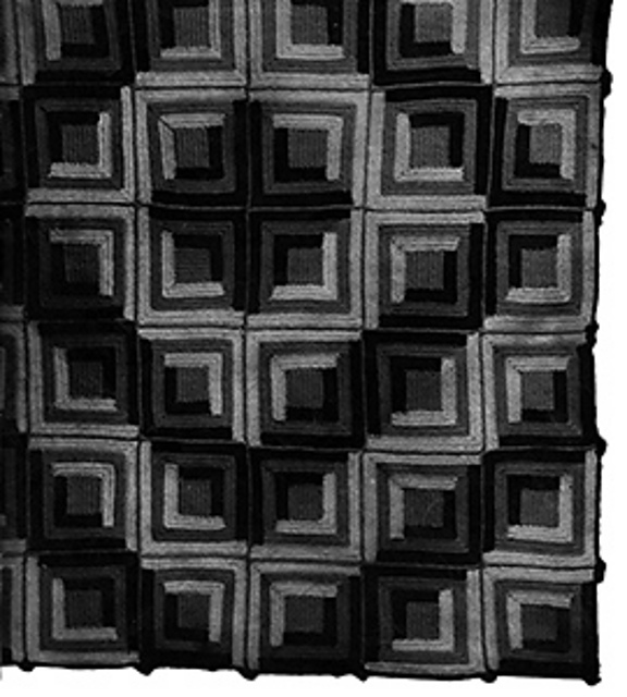 Log Cabin Afghan #6605
