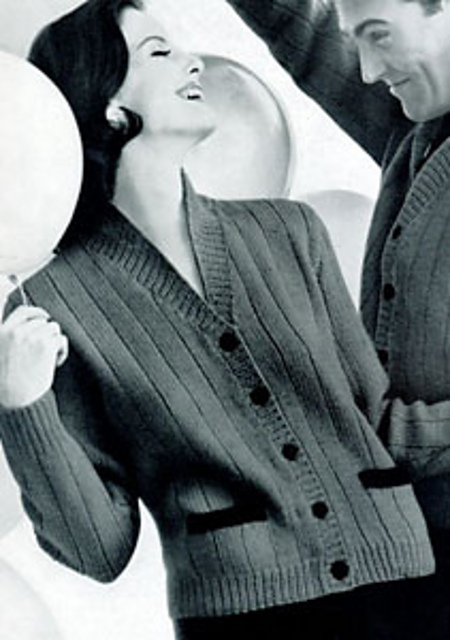 Lady's Shawl Collar Cardigan #736-3A