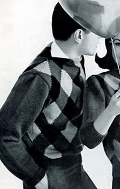 Man's Argyle Pullover #736-6B