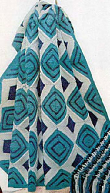 Dutch Tile Afghan #722-8