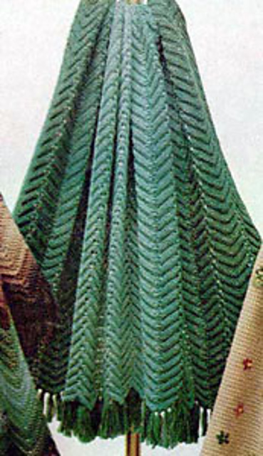 Ravelry: Knitted Zig Zag Afghan #722-10 pattern by Columbia-Minerva