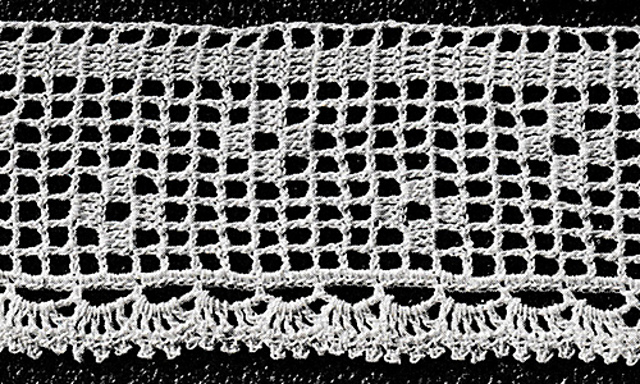 Filet Crochet Edging #788